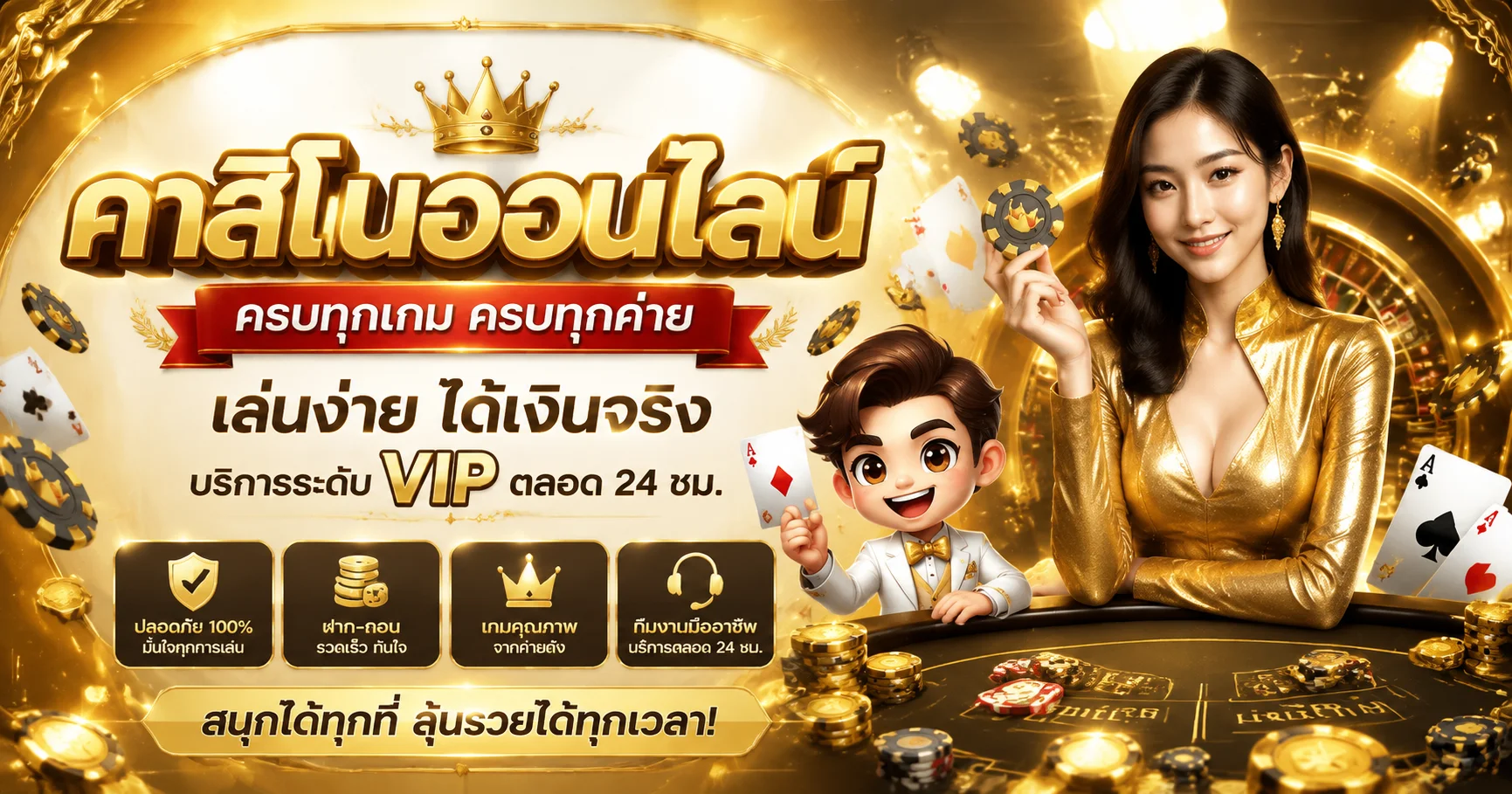 คาสิโนออนไลน์ KING789 บาคาร่า รูเล็ต ถ่ายทอดสด
